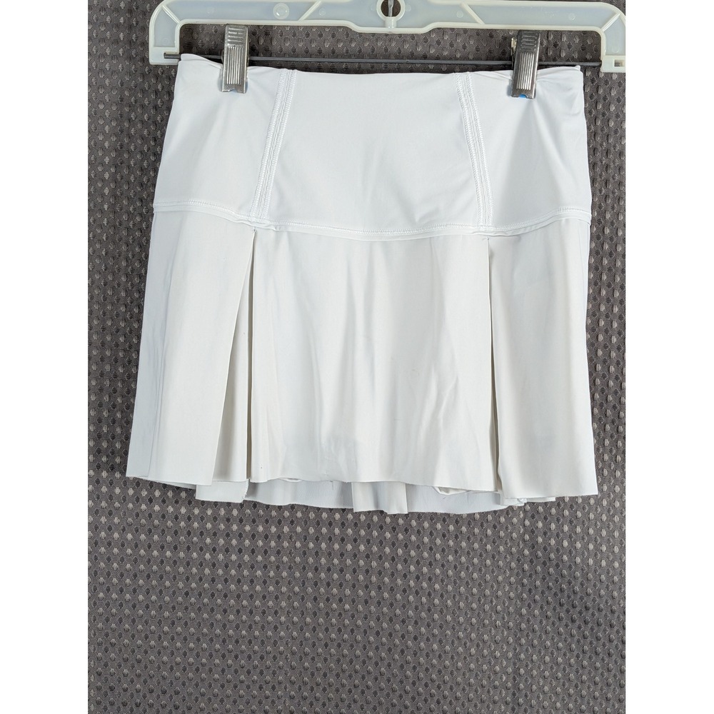 Lululemon Gray Pleated Tennis Skirt Skort Built-In Shorts Athletic Golf Size 2